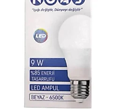 NOAS 9 WATT LED AMPUL 6 ADET